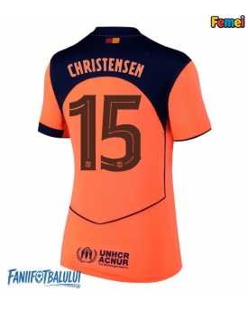 Barcelona Andreas Christensen #15 Tricou Fotbal Replică 2025-26 Femei Treilea